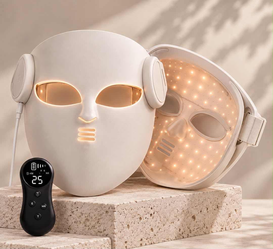 ✨ Lumyel LED Light Therapy Face & Neck Mask