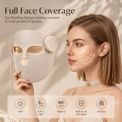 ✨ Lumyel LED Light Therapy Face & Neck Mask